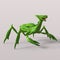 3d-illustration of an isolated alien mantis