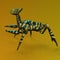 3d-illustration of an isolated alien mantis