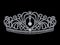 3D illustration isolated diamond crown tiara