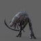 3D-illustration of an isolated horrible alien creature