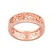 3D illustration isolated jewelry rose gold engagement wedding ba