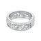 3D illustration isolated jewelry silver engagement wedding band