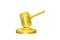 3d illustration of a judge\\\'s hammer justice concept of law icon