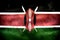 3D-Illustration of a Kenya flag - realistic waving fabric flag