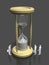 3D illustration of look at the hourglass