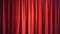 3D illustration luxury red silk velvet curtains decoration design, ideas. Red Stage Curtain for theater or opera scene