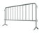3D illustration of Mobile Security fence isolated
