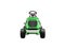 3d illustration modern garden mini tractor lawnmower with grass container front view on white background no shadow