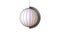 3d illustration of a modern pendant lamp that looks like a sea shell isolated