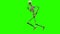 3d illustration of muscular system of running man, muscle and bone Anatomy while run, human physical and sport, joggers,