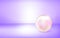 3d illustration of one sparkling rose pearl.