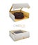 3d Illustration of Open and Close Paper Box for Cookies or Cakes on White Background