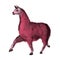 3D Illustration Pink Lama on White