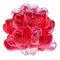 3d illustration of pink party event balloons bunch heart shaped