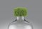 3D Illustration of a plastic empty bottle one liter