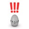 3D illustration of pomodoro egg timer ringing