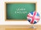 3d illustration. School education concept. Blackboard with learn