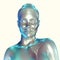3d illustration of a silver female figure