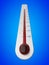 3d illustration of simple thermometer.