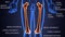 3d illustration of skeleton femur bone anatomy