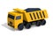 3d illustration of special equipment. Simplified icon frontal four-axle dump truck