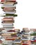 3d illustration of stacks of books