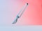 3D illustration of surgeon scalpel icon on gradient background