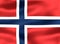 3D-Illustration of a Svalbard and Jan Mayen flag - realistic waving fabric flag