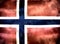 3D-Illustration of a Svalbard and Jan Mayen flag - realistic waving fabric flag