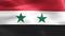 3D-Illustration of a Syria flag - realistic waving fabric flag