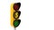 3d illustration of traffic light with dollar symbol.