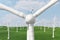 3d illustration, turbine on the grass. Concept alternative electricity source. Eco energy, clean Energy