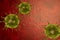 3D ILLUSTRATION VIRUS, CORONA VIRUS, Flu coronavirus floating, micro view, pandemic virus infection, asian flu