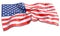 3d illustration of waving American Flag