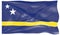 3d Illustration of a Waving Flag of Curacao