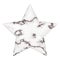 3D illustration white marble rock star