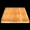 3d illustration of wooden cutting board isolated on black background