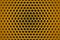 3d illustration of a yellow honeycomb monochrome honeycomb for honey