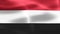 3D-Illustration of a Yemen flag - realistic waving fabric flag