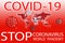 3D illusttration Chinese coronavirus COVID-19 COVID-19 SARS, virus 2020 , MERS-CoV ,chinese virus 2019-nCoV. 3D illusttration