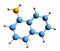 3D image of 1-Naphthylamine skeletal formula