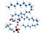 3D image of 1-Oleoyl-2-palmitoyl-phosphatidylcholine skeletal formula