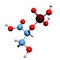 3D image of 2-phosphoglycerate skeletal formula