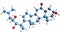 3D image of 28-Norcastasterone skeletal formula