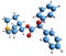 3D image of 3-Quinuclidinyl benzilate skeletal formula