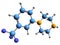 3D image of 3-Trifluoromethylphenylpiperazine skeletal formula