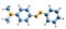 3D image of 4-Dimethylaminoazobenzene skeletal formula