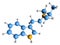 3D image of 4-HO-DET skeletal formula