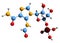 3D image of 5-Formamidoimidazole-4-carboxamide ribotide skeletal formula