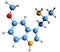 3D image of 5-MeO-aMT skeletal formula